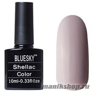 А90 Bluesky Shellac 10мл (Гель-лак бежево-серый, без блесток и перламутра, плотный) - фото 49988