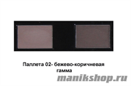 03214 Triumf НАБОР теней для коррекции бровей Eyebrow care 02 Бежево-коричневая гамма - фото 60224