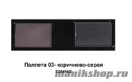 03221 Triumf НАБОР теней для коррекции бровей Eyebrow care 03 Коричнево-серая гамма - фото 60226