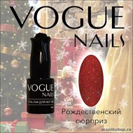 709 Vogue nails Гель-лак для ногтей 10мл Рождественский сюрприз - фото 72529