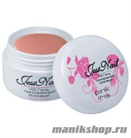 4110 JessNail Гель однофазный pink iris 15гр Нежно-розовый (белая банка) - фото 83385