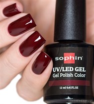 0718 Sophin UV/LED Гель-лак CHERRY JAM 12мл Насыщенный бордовый - фото 89913