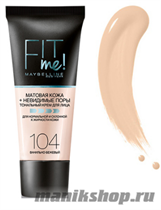 73346 Maybelline Тональный крем  FIT ME тон 104 ванильно-бежевый - фото 93915