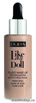 81151 Pupa  050036 030  Тональный крем "Like a Doll Make Up Fluid Nude Look" тон 30 Натуральный бежевый - фото 94142