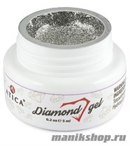 Atica Гель-Паста для ногтей Diamond Silver 5мл Серебро - фото 97583