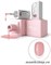 E.MiLac Base gel №06 Гель-лак для френча Теплый розовый 9мл Камуфлирующая база